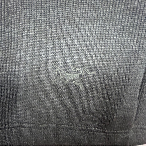 Arc´teryx Laina Knit Fleece Mock Neck Short Sleeve Shift Dress Medium Black - Picture 14 of 14